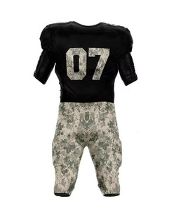 Wholesale Custom Printed Short Sleeve American Football Uniform Team 100% Polyester High Quality - Product Image 5