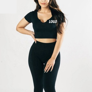 T-shirts classiques décontractés pour femmes 2026 – Chemises d'entraînement sur mesure pour femmes, coupe ajustée, manches courtes, col rond en jersey tissé - Product Image 5