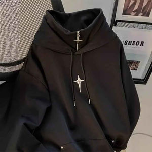 Sudadera con capucha extragrande para hombre, 100% algodón, 360 g/m², estilo casual urbano, teñido liso, personalizable, de la mejor calidad con precio razonable para el invierno - Product Image 5