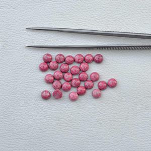 อัญมณีบำบัดขนาด7มม. ทำจากแร่เงินสีชมพูอัญมณีธรรมชาติเกรด AAA - Product Image 5