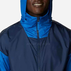 Men's Slim Fit Winter <b>Hooded</b> <b>Rain</b> <b>Jacket</b> Waterproof Breathable Eco-Friendly Front Logo Casual Fashion Modern Design - Product Image 3