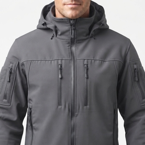 Chaqueta Softshell Táctica Impermeable y Transpirable para Hombre, Personalizada con Logotipo, para Senderismo - Product Image 4