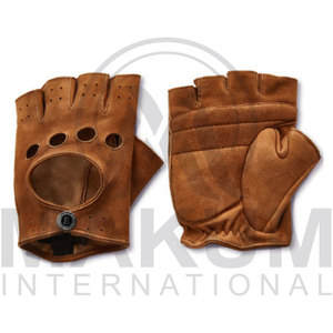 Men's Leather Driving Gloves Classic Snap Closure Design Professional Dressing Gloves for Formal Occasions tow tone gloves - Product Image 6