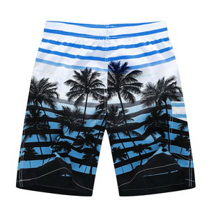 Shorts de bain décontractés pour hommes, séchage rapide, respirants, avec cordon de serrage, en toile, pour la plage et le surf, taille élastique - Product Image 6