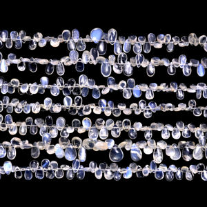 Cuentas de Piedra Lunar Siloni Natural de Primera Calidad, Forma de Pera/Rondelle, Color Amarillo, 16 Pulgadas, para la Elaboración de Joyas y Pulseras - Product Image 2