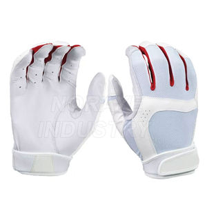 Gants de frappe de baseball personnalisés OEM, protection des mains en cuir d'agneau de qualité supérieure - Product Image 4