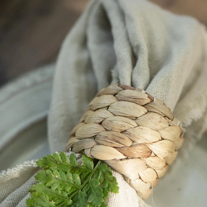 Handmade Natural Wicker Rattan Napkin Rings Spring Dining <b>Table</b> Decoration for Kitchen and <b>Party</b> Banquet Dinner Napkins Holder - Product Image 1