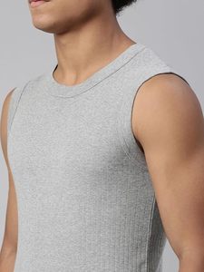STELLAR Gilet de sport respirant pour homme à col rond, mouvements fluides, confort léger, design sans coutures, coton doux - Product Image 3