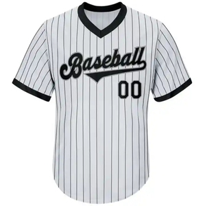 Maillot de baseball bleu marine personnalisé pour homme, col en V, manches courtes, nom de l'équipe 00, imprimé à l'écran, vêtement respirant en polyester - Product Image 4
