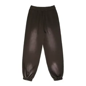 Pantalon de jogging décontracté pour homme, coupe droite, délavé à l'acide, 100 % coton, écologique, prix de gros, nouvelle collection - Product Image 6