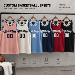 Maillot de basket-ball personnalisé, 100% polyester, maille respirante, séchage rapide, uniforme d'équipe par sublimation, logo personnalisé, nom, numéro - Product Image 5