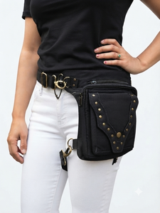 Sac banane en toile de coton respirant et durable avec poches zippées sécurisées – Offre spéciale - Product Image 4