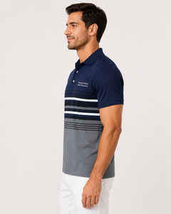 Camisa Casual de Hombre con Botones, Tejido de Punto de Poliéster/Algodón, Manga Corta, Impresión Personalizada, Servicio OEM, Corte Regular de Verano - Product Image 6