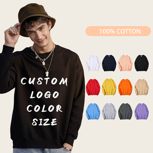 <b>Men's</b> Regular Fit Crew Neck Fleece Lined Sweatshirt <b>Animal</b> Print Nonwoven Cotton Casual Winter Wear - Product Image 2