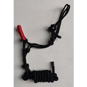 Ensemble de laisse pour cheval en sangle PP écologique de 25 mm de large avec œillet métallique et rembourrage en polaire, style selle western - Product Image 1