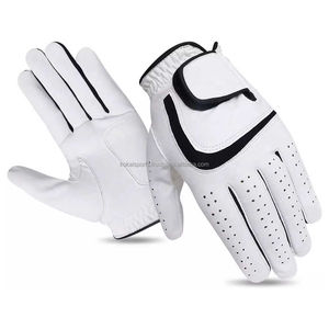 Gant de golf blanc en cuir Cabretta complet confortable et respirant - Product Image 3