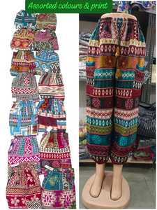 Bohemian Printed <b>Harem</b> <b>Pants</b> <b>Women's</b> High Waist Elastic woolen Loose Pattern Tassel Decor Summer Style - Product Image 1