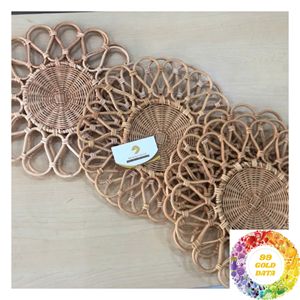 Set de table décoratif en rotin tressé à la main, élégant accent de table pour la maison, les restaurants, les cafés et les événements - Product Image 6