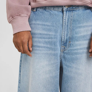 Jeans en denim délavé coupe droite pour homme, qualité supérieure, imprimé OEM, logo personnalisé, style décontracté vintage, respirant, vente en gros pour l'hiver - Product Image 6