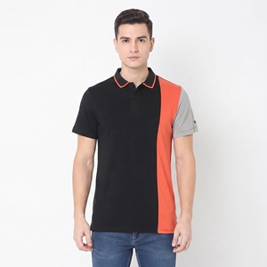 Chemise Homme 200 en Jersey 100% Coton de Haute Qualité, Tricotée Unie, Broderie, Séchage Rapide, Manches Courtes, Boutons, Logo Personnalisé sur le Devant - Product Image 1