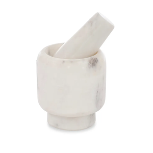 Eco-Friendly Natural <b>Marble</b> <b>Mortar</b> <b>and</b> <b>Pestle</b> Hand-Operated Kitchen Tool - Product Image 5