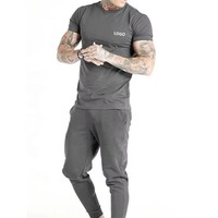 UNIQUE CLOTHING T-shirt de sport personnalisable pour homme, 100% coton tricoté, coupe classique, col rond, manches courtes, respirant, séchage rapide