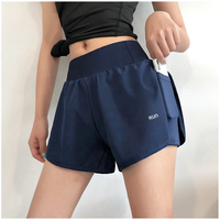 Shorts Deportivos de Cintura Alta para Mujer, de Secado Rápido, Transpirables, Personalizados para Verano, para Correr, Hacer Ejercicio, Yoga, Ciclismo, con Bolsillo, Ecológicos