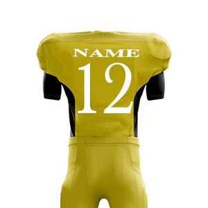 New High Quality Polyester American Football Uniforms Customizes Designs Printing Breathable Men's Adult Online Sale BLACK <b>LEAF</b> - Product Image 5