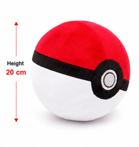 Lindo cojín de peluche con forma de Pokebola, juguete de peluche inspirado en el anime, juguete de peluche de tela Velboa, coleccionable. - Product Image 1