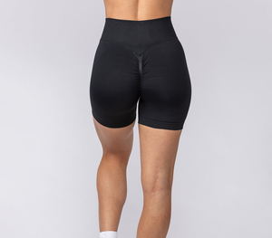 Shorts de sport pour femmes, sans couture, taille haute, séchage rapide, écologiques, en spandex/coton, respirants, pour la gym, le fitness, le yoga et l'entraînement - Product Image 4