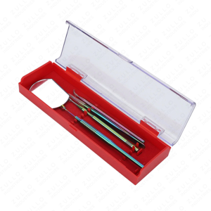 Pinces à épiler professionnelles en acier inoxydable de qualité supérieure avec miroir et pointe fine pour le pose d'extensions de cils - Product Image 2