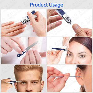 Premium 15PCS Stainless Steel Nail Care <b>Tool</b> Set Professional Manicure <b>Pedicure</b> Kit Custom Color Wholesale OEM - Product Image 5