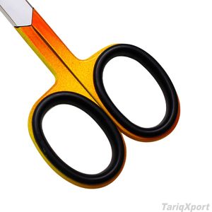 Ciseaux à cuticules professionnels supérieurs en acier inoxydable, courbés et tranchants, avec poignée confortable pour droitiers, logo personnalisé, fabrication en usine - Product Image 3