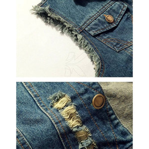 Chaleco de Mezclilla para Hombre, Invierno, Cómodo, Estilo Urbano, 100% Algodón, Ecológico y Transpirable, Tejido Ligero, Fácil de Usar, Servicio OEM - Product Image 5