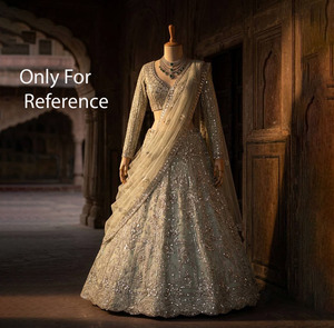 Women Designer Heavy Georgette Chain Sequin Work Lehenga <b>Net</b> Dupatta Indian Traditional Wedding Party Wear High-quality Indian - Product Image 1