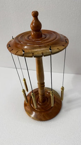 Pendentif Isis 16 anneaux en laiton poli fait main, outil de radiesthésie égyptien, divination, équilibrage des chakras, guérison énergétique, avec velours offert - Product Image 2