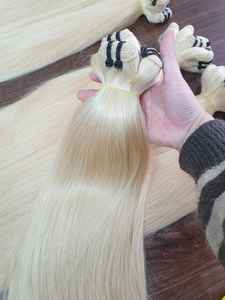 100% Real Virgin Vietnamese <b>Hair</b> <b>Extensions</b> <b>Light</b> <b>Color</b> Cuticle Aligned Machine Weft Bleached <b>Hair</b> Wholesale Price - Product Image 4