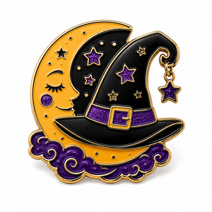 Pins Esmaltados de Metal con Diseño Personalizado de Ataúd de Vampiro Interactivo para Halloween - Product Image 6
