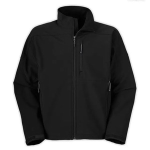 Chaqueta de Forro Polar Negra para Hombre, Cuello Alto, Cierre de Cremallera, Estilo Casual, Resistente al Viento, Exterior de Poliéster, Ropa de Otoño, Nuevo Diseño, Estilo Moderno - Product Image 2