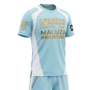 Ensemble complet de maillot de football personnalisé imprimé par transfert thermique, tissu respirant, maillot et short de football, tailles plus, uniformes d'équipe pour match - Product Image 5