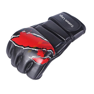 ถุงมือชกมวย MMA สีดำแดงตัดกัน คุณภาพดีจากซัพพลายเออร์ที่เชื่อถือได้ ราคาสมเหตุสมผล ผลิตด้วยมือ ออกแบบเองได้ - Product Image 3