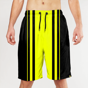 Men's Black Printed Sports Shorts <b>Think</b> Big Start Small Drawstring Waist Casual Gym Wear - Product Image 4