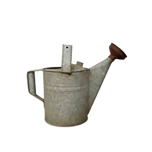 Vintage Galvanized Metal Watering Can With Sprinkler <b>Head</b> Farmhouse Garden Decor Antique <b>Style</b> Steel Watering Pot For Outdoor - Product Image 1