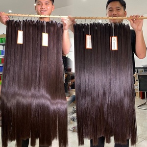Prêt à Expédier Trame Droite Couleur Naturelle Vietnamien Faisceau Extensions de Cheveux Pour Les Femmes Noires Style Droit - Product Image 1