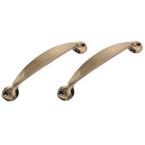 <b>Antique</b> Brass Cabinet Pull Handles Square Base Kitchen <b>Wardrobe</b> Drawer Hardware Knob Pulls Zinc Alloy Furniture Bar Handles - Product Image 6