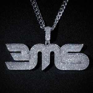 จี้ห้อยคอฮิปฮอปสั่งทำพิเศษสุดหรู ประดับเพชรโมอิสซาไนต์ VVS เงินแท้ 925 ชุบทอง ผ่านการทดสอบเพชร - Product Image 4