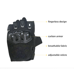 Guantes de Motocicleta de Cuero Genuino para Hombre, para Todas las Estaciones, con Protección Antideslizante y Antiviento, Agarre para Carreras en Carretera - Product Image 3
