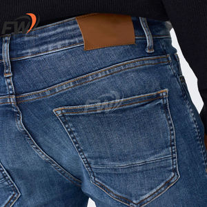 Jeans de mezclilla personalizados para mujer al por mayor 2026, cintura elástica, tiro medio, transpirables, moda de verano - Product Image 4