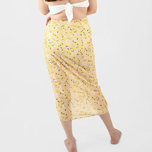 Pareo de playa tropical para mujer, falda de verano a la moda, ligera, para vacaciones en la playa - Product Image 2