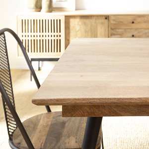 Table à manger Vandana Solace Nova en bois de manguier avec extensions - Product Image 3